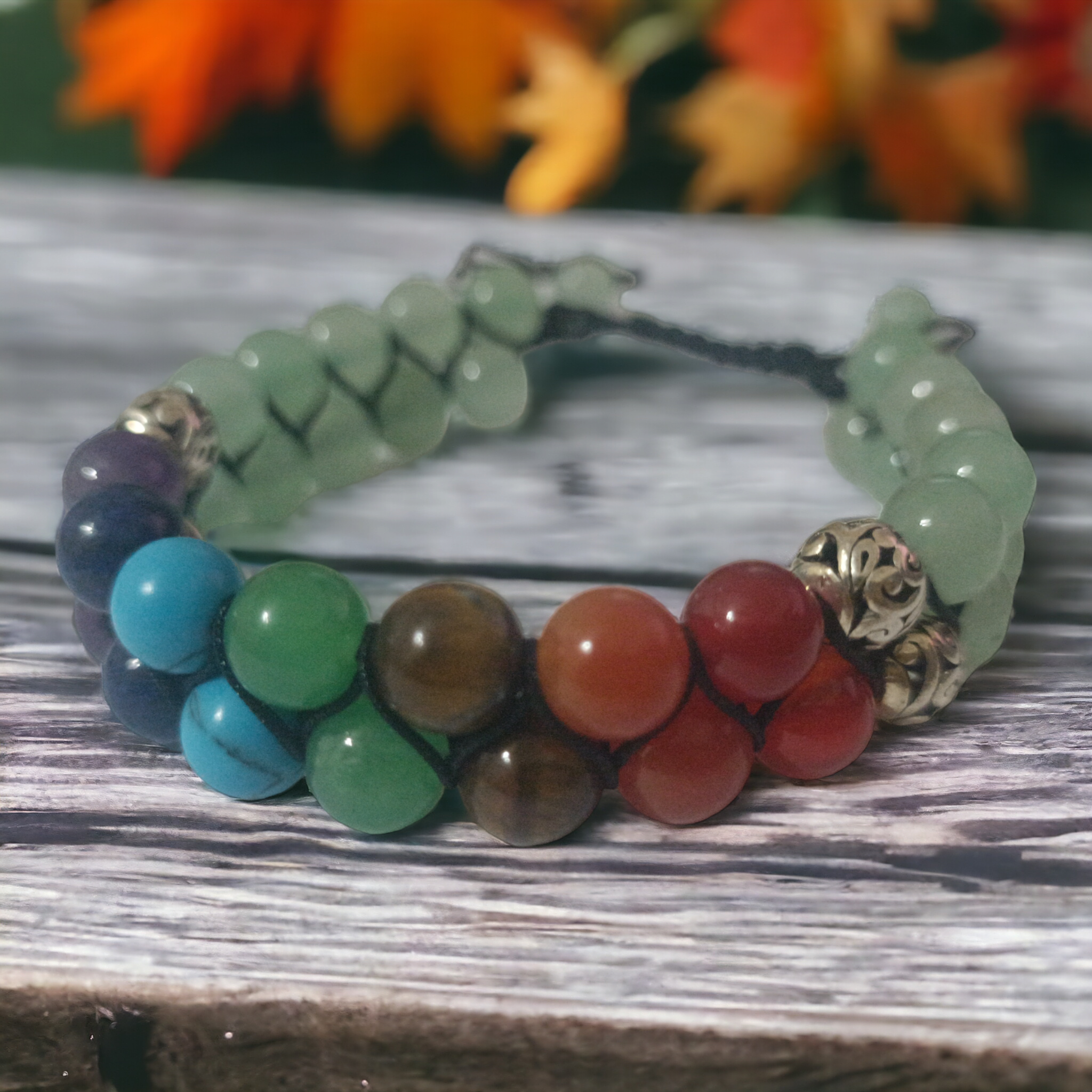 Equilibrio de Gaia - Pulsera de aventurina y 7 Chakras